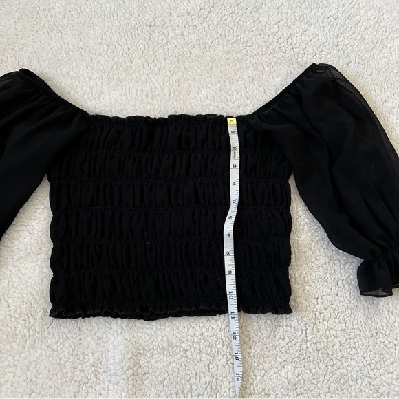 Garage Chiffon Puff Sleeved Blouse - Picture 8 of 11